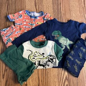 Dinosaur and Car Themed Kids Pajamas